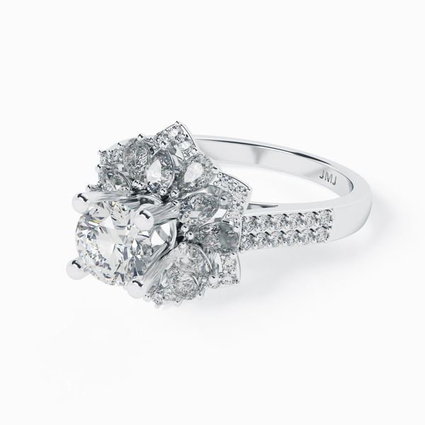 Nhẫn Nữ Kim Cương Tự Nhiên Vàng 18K