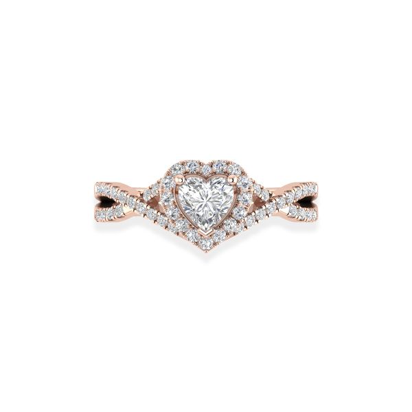 Nhẫn Nữ Kim Cương Tự Nhiên Vàng 18K