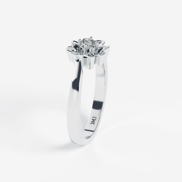 Nhẫn Nữ Kim Cương Tự Nhiên Vàng 18K