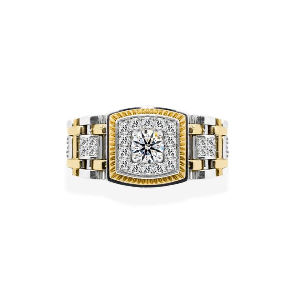 Nhẫn Nam Kim Cương Tự Nhiên Vàng 14K