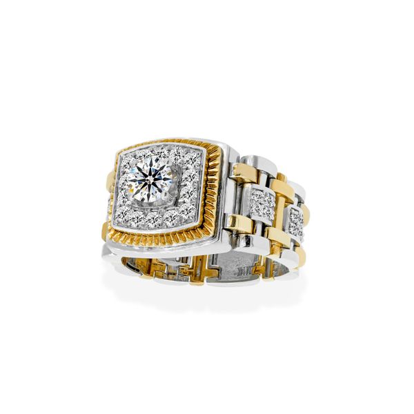 Nhẫn Nam Kim Cương Tự Nhiên Vàng 14K