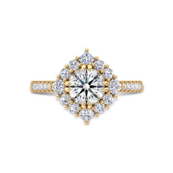 Nhẫn Nữ Kim Cương Tự Nhiên Vàng 18K