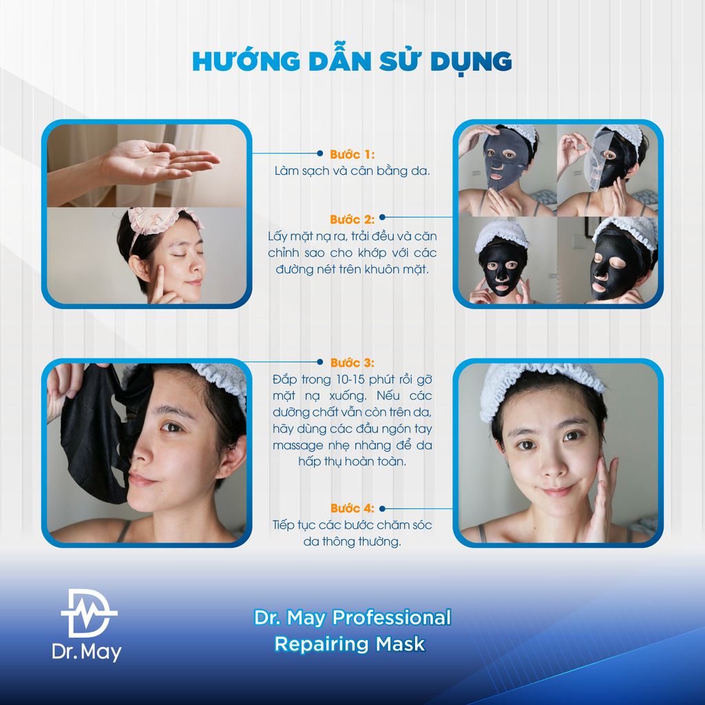 COMBO 2 HỘP MẶT NẠ DR.MAY TÁI TẠO DA - DR.MAY PROFESSIONAL REPAIRING MASK