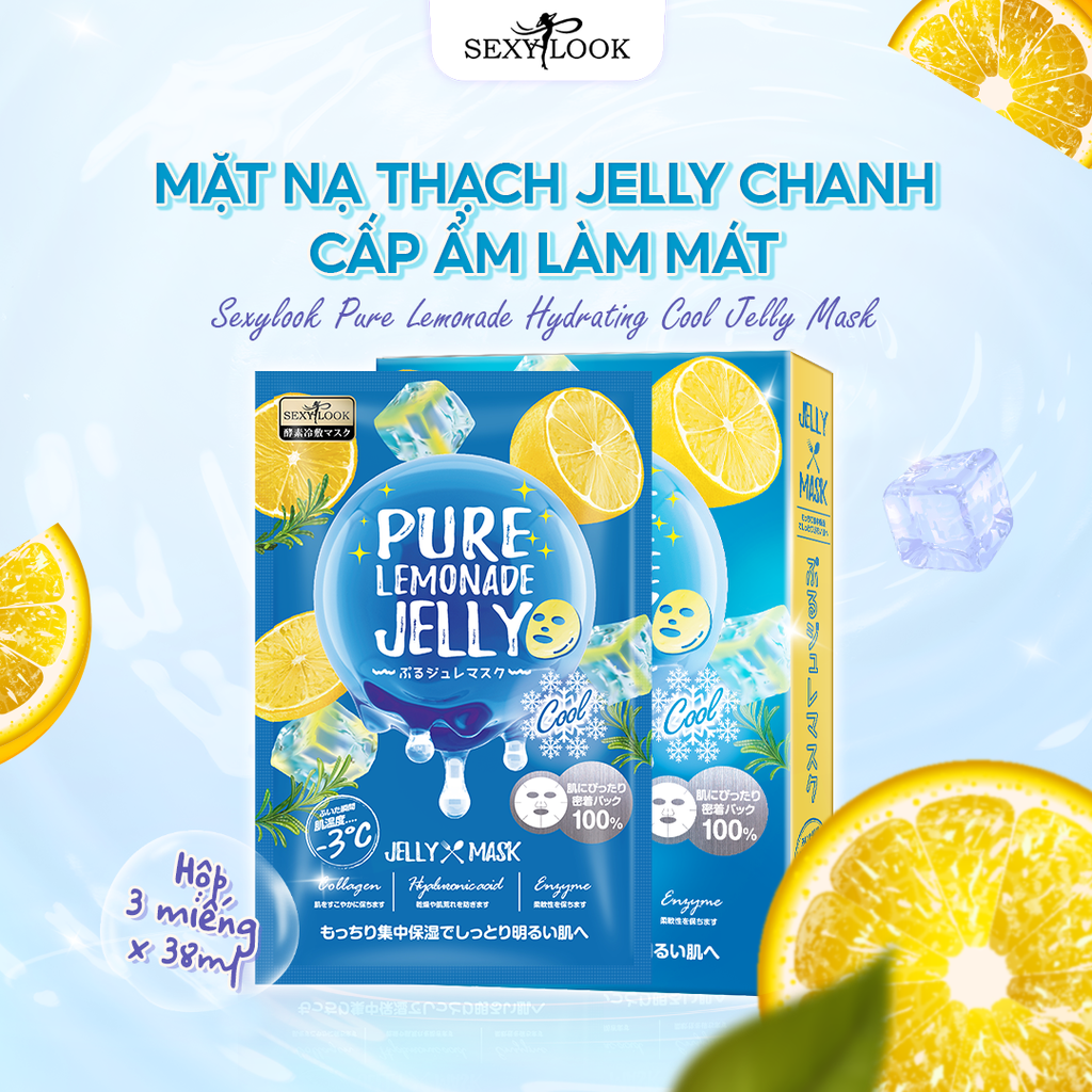 MẶT NẠ THẠCH JELLY CHANH - CẤP ẨM LÀM MÁT