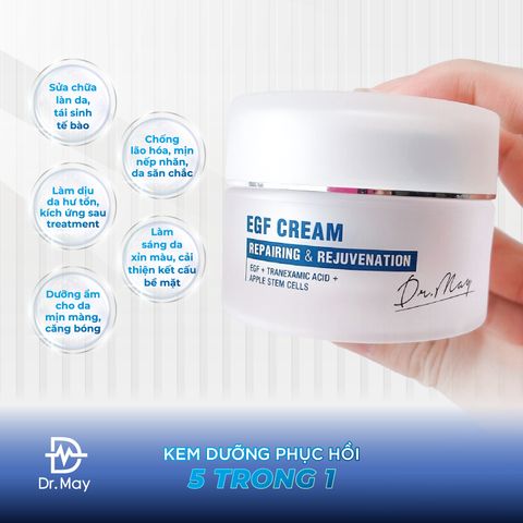 KEM DƯỠNG TẾ BÀO GỐC DR.MAY TÁI TẠO VÀ PHỤC HỒI DA TỔN THƯƠNG - DR.MAY EGF REPAIRING CREAM