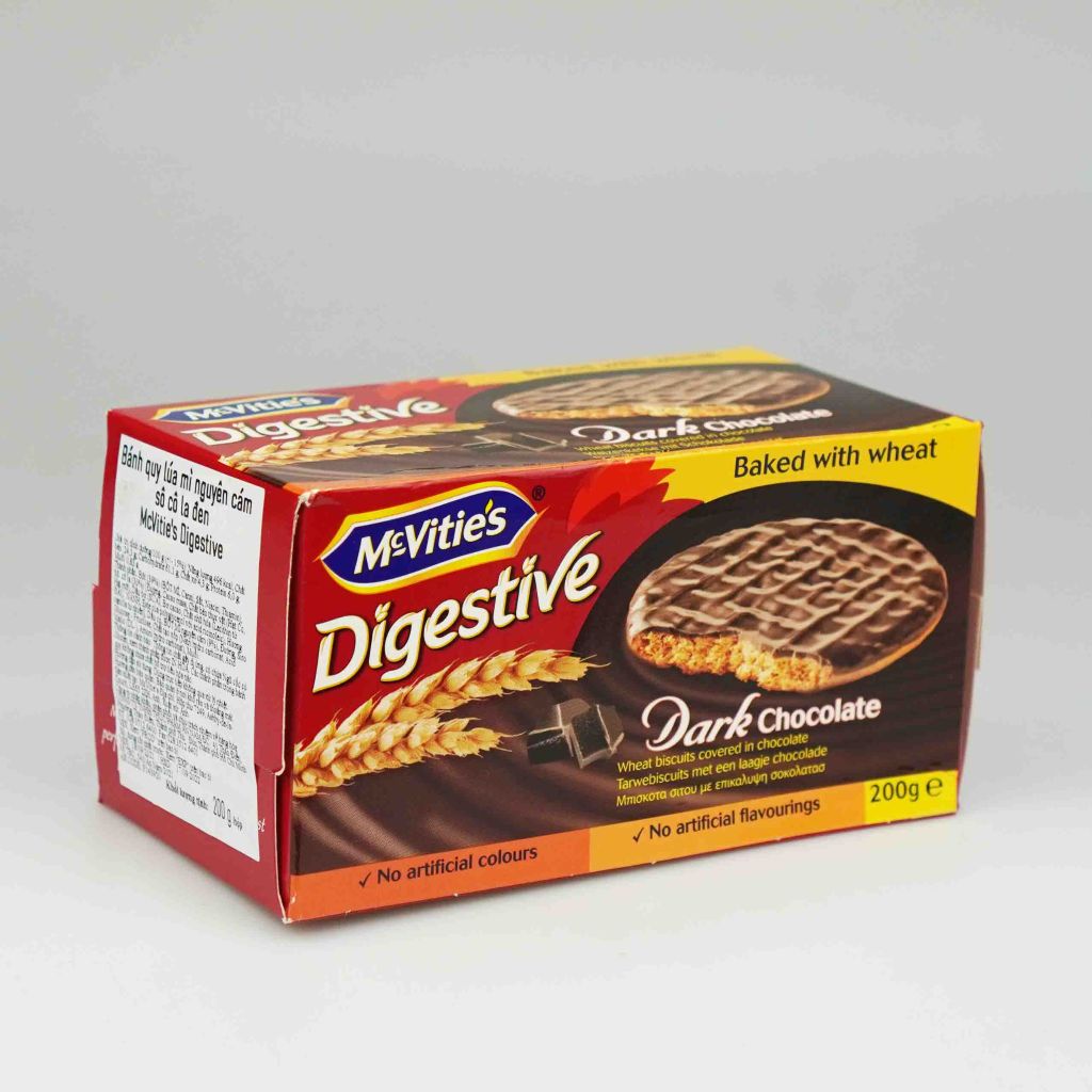 Bánh quy lúa mì nguyên cám sô cô la đen Mc Vitie's Digestive 200g