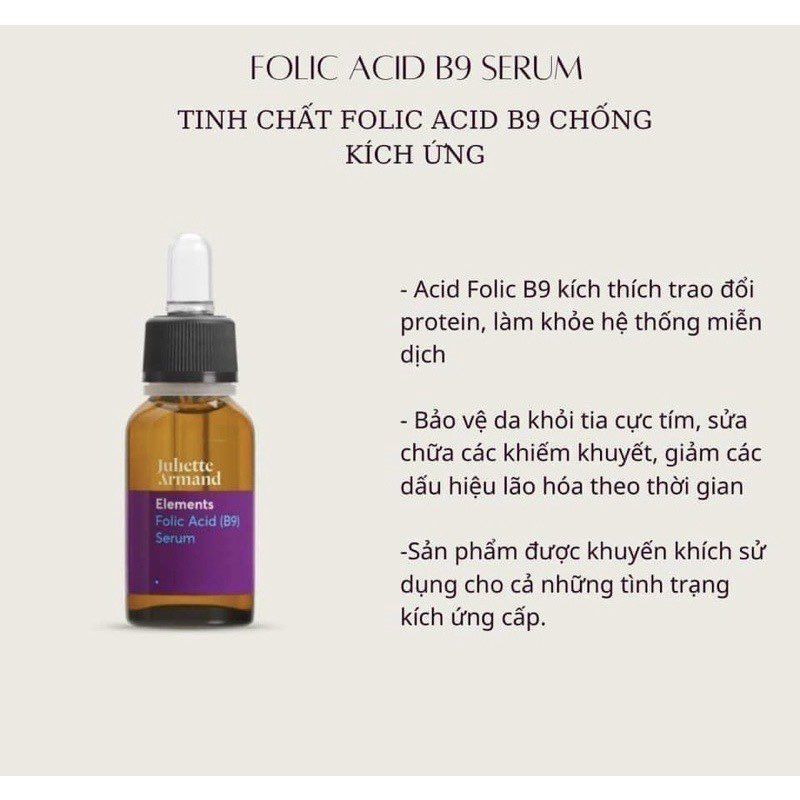 Serum Phục Hồi Chống Kích Ứng Folic Acid B9 Juliette Armand