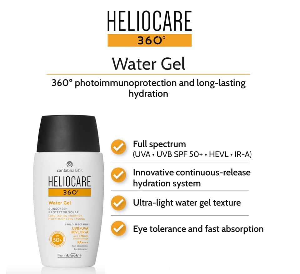 Kem Chống Nắng Cấp Ẩm Heliocare Water Gel SPF50 PA++++ 50 ml