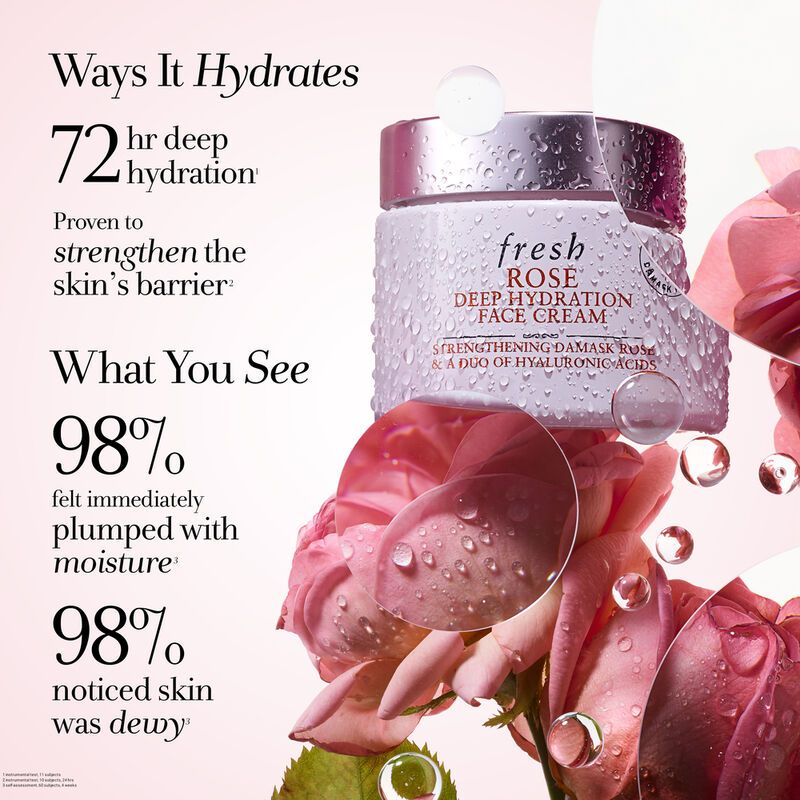 Kem Dưỡng Ẩm 72 Tiếng Hoa Hồng Fresh Rose Deep Hydration Face Cream