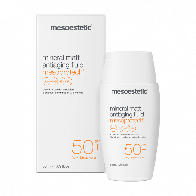 Kem Chống Nắng Da Dầu Mineral Matt Antiaging Fluid SPF50 Mesoestetic