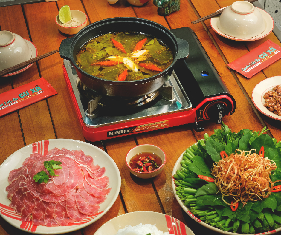 Bắp Bò Hoa Nhúng Lá Giang