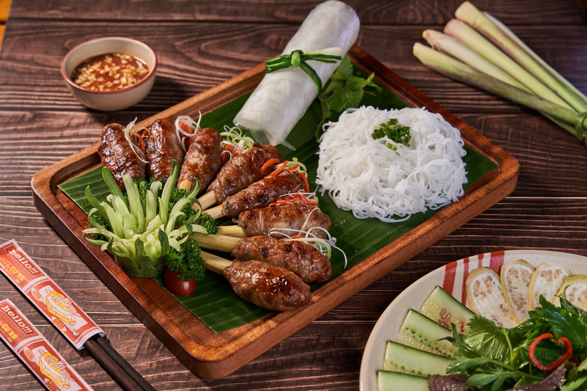 Chạo Bò Cư Xá Cuốn Bánh Tráng