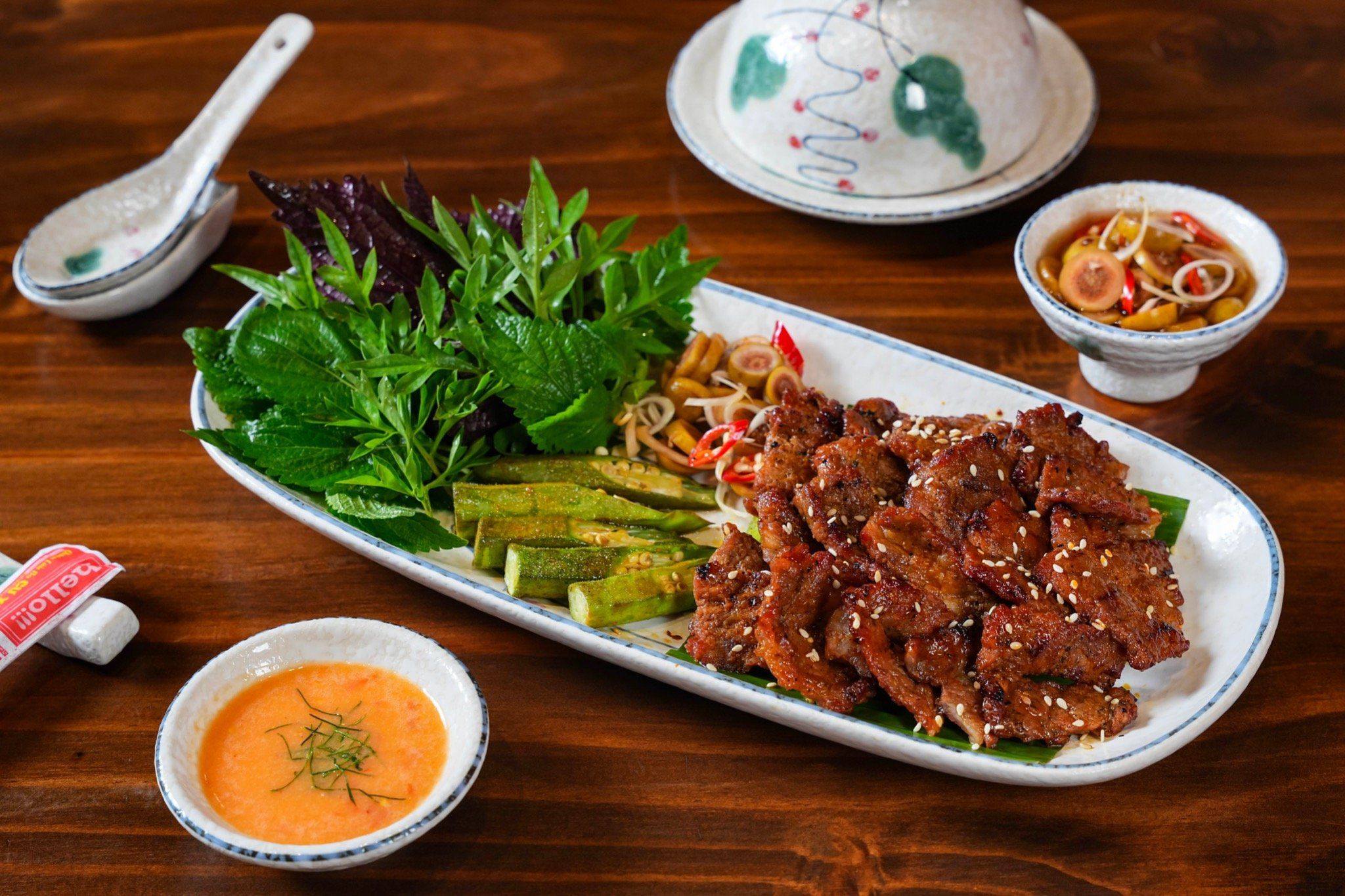 Gù Bò Nướng Mè