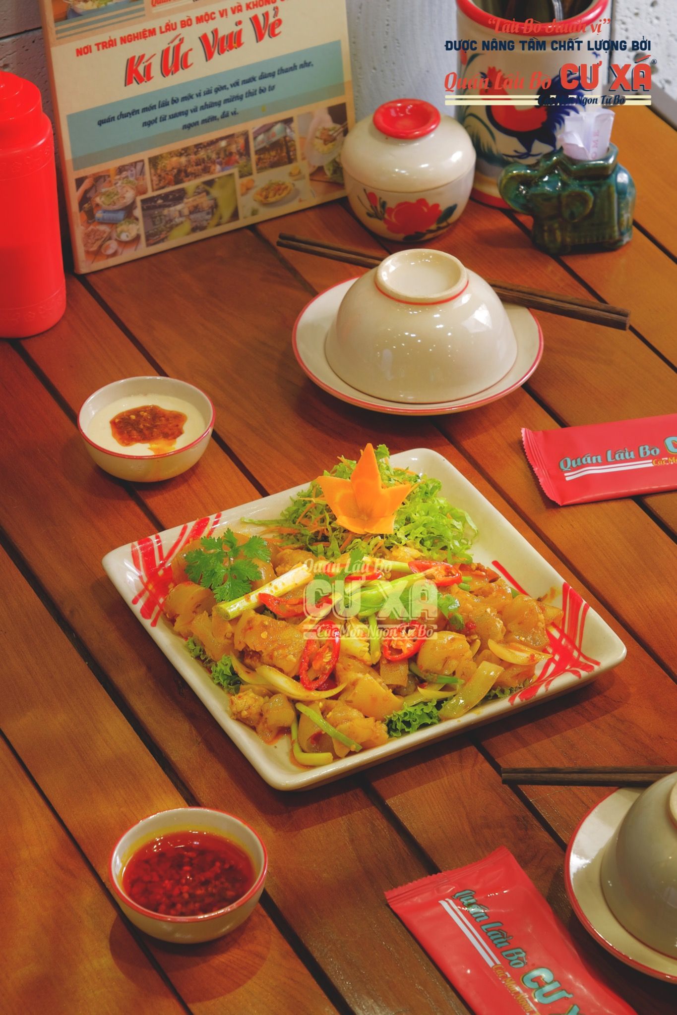 Dựng Gân Xào Cải Chua