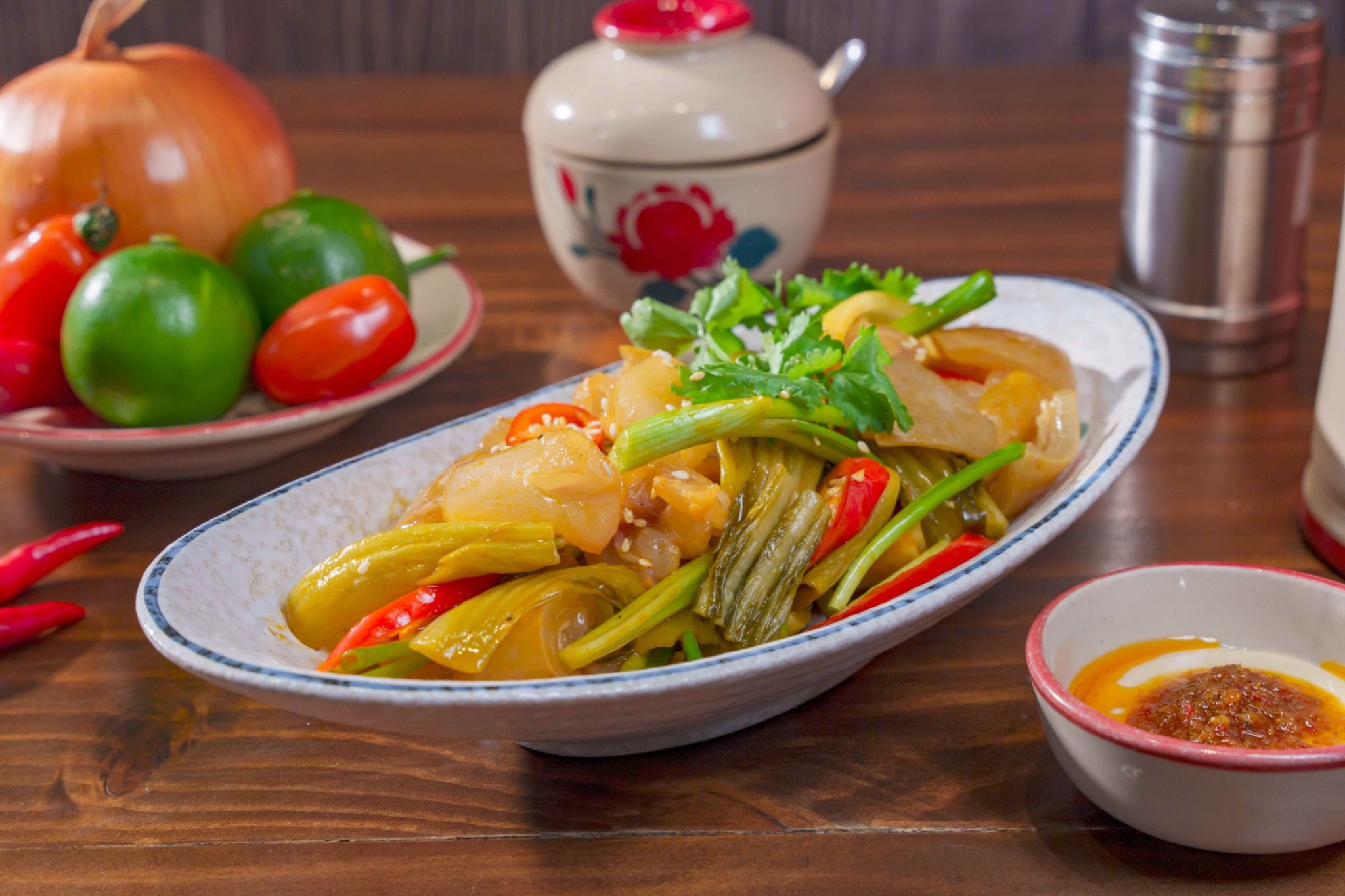 Dựng Gân Xào Sate