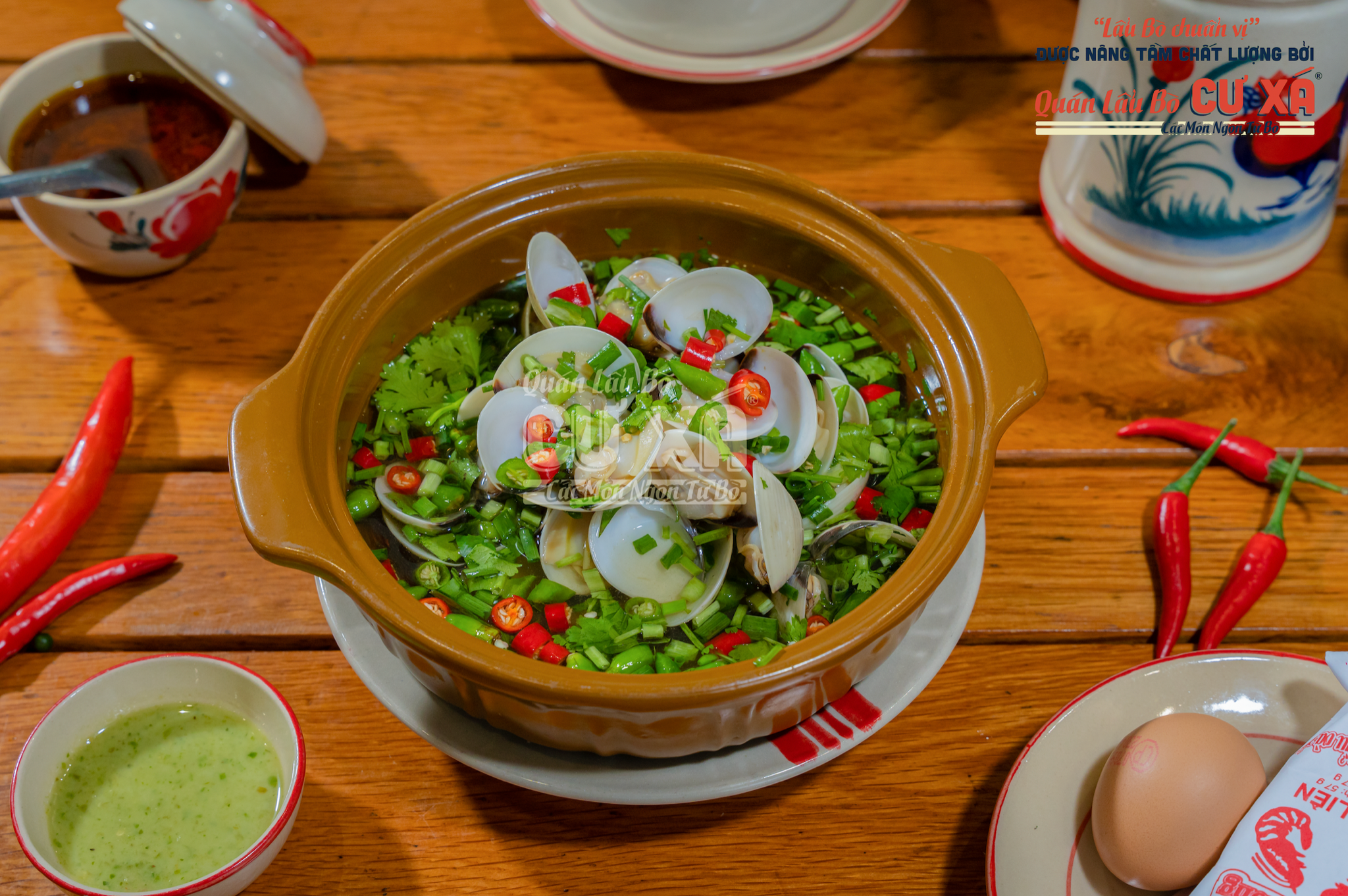 Nghêu Biển Sốt Ớt Xanh Thái
