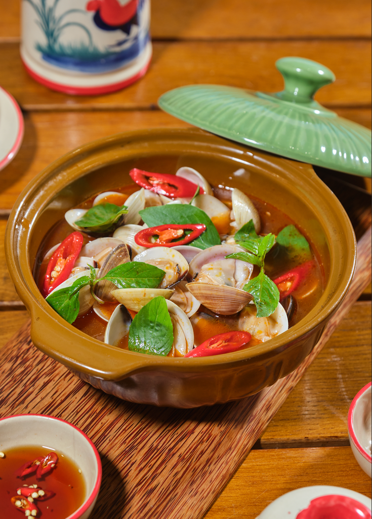 Nghêu Biển Hấp Sả