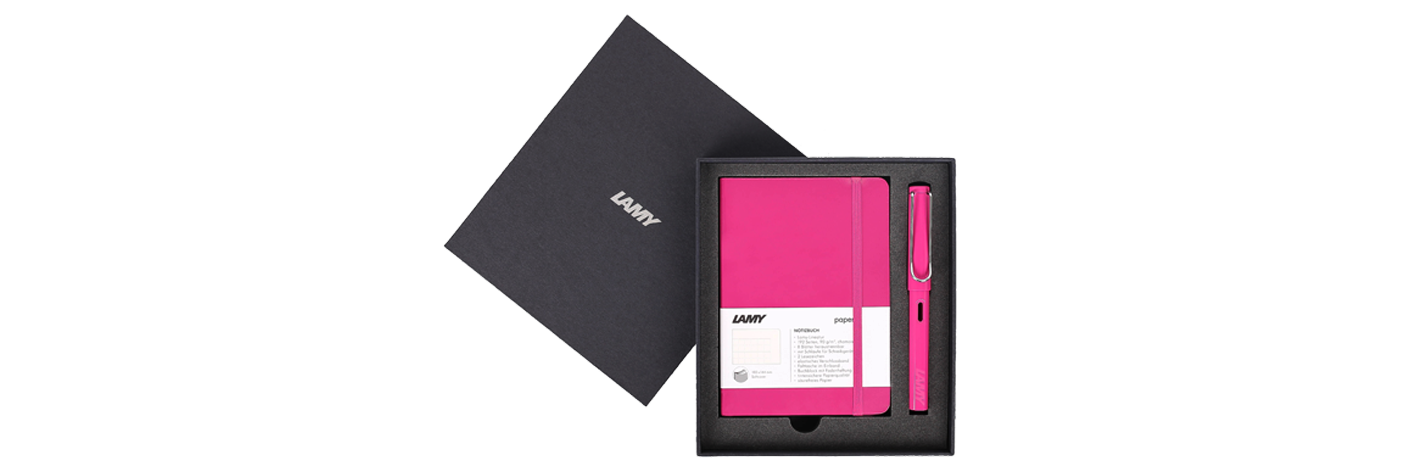  Notebook Softcover + Safari fountain pen Gift set 
