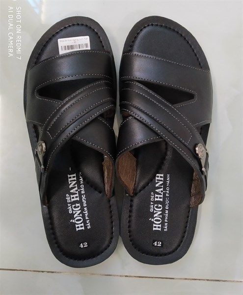 Dép da quai ngang nam Ngà – Hồng Hạnh Shop- Chuyên sỉ lẻ quần áo ...