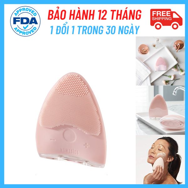 Máy rửa mặt Silicone kháng khuẩn công nghệ siêu âm HoMedics FAC-310 Nanotime