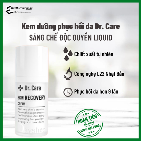 Kem dưỡng phục hồi da sáng chế độc quyền LIQUID L22 - Dr. Care SKIN RECOVERY CREAM