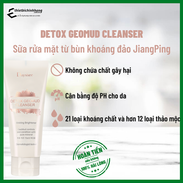 Sữa rửa mặt bùn khoáng đảo Jiang Ping độc quyền - DETOX GEOMUD CLEANSER