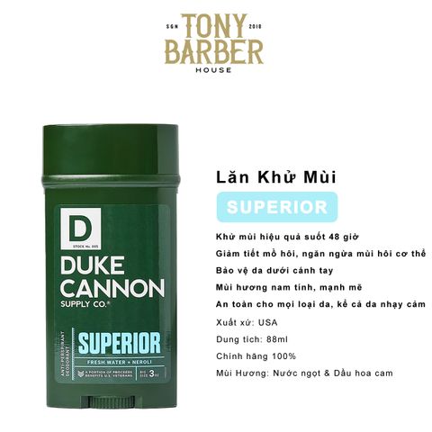 Lăn khử mùi Duke Cannon Anti-Perspirant Deodorant Superior