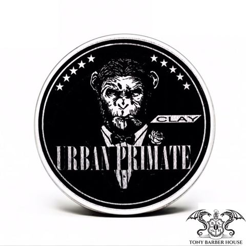 hũ urban primate clay pomade màu đen chữ trắng