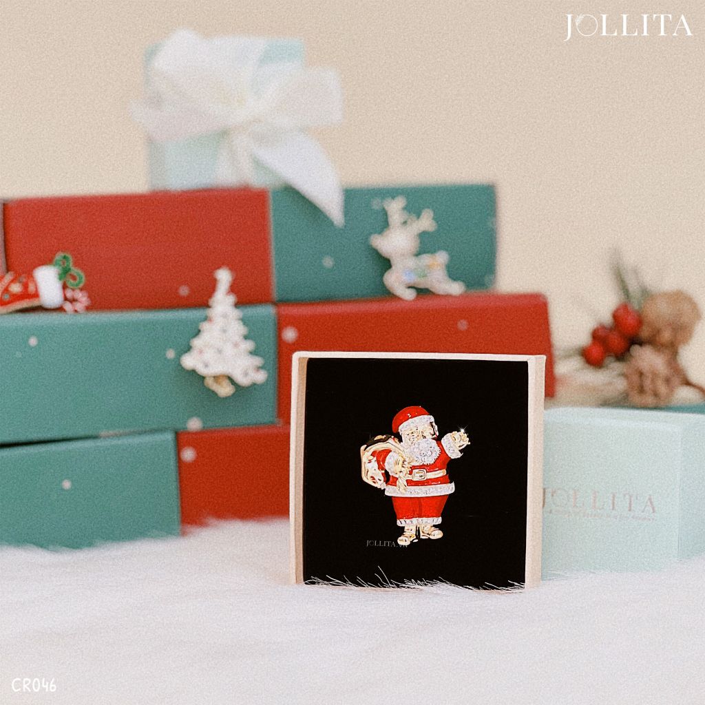 Ghim cài áo ông già Noel kute