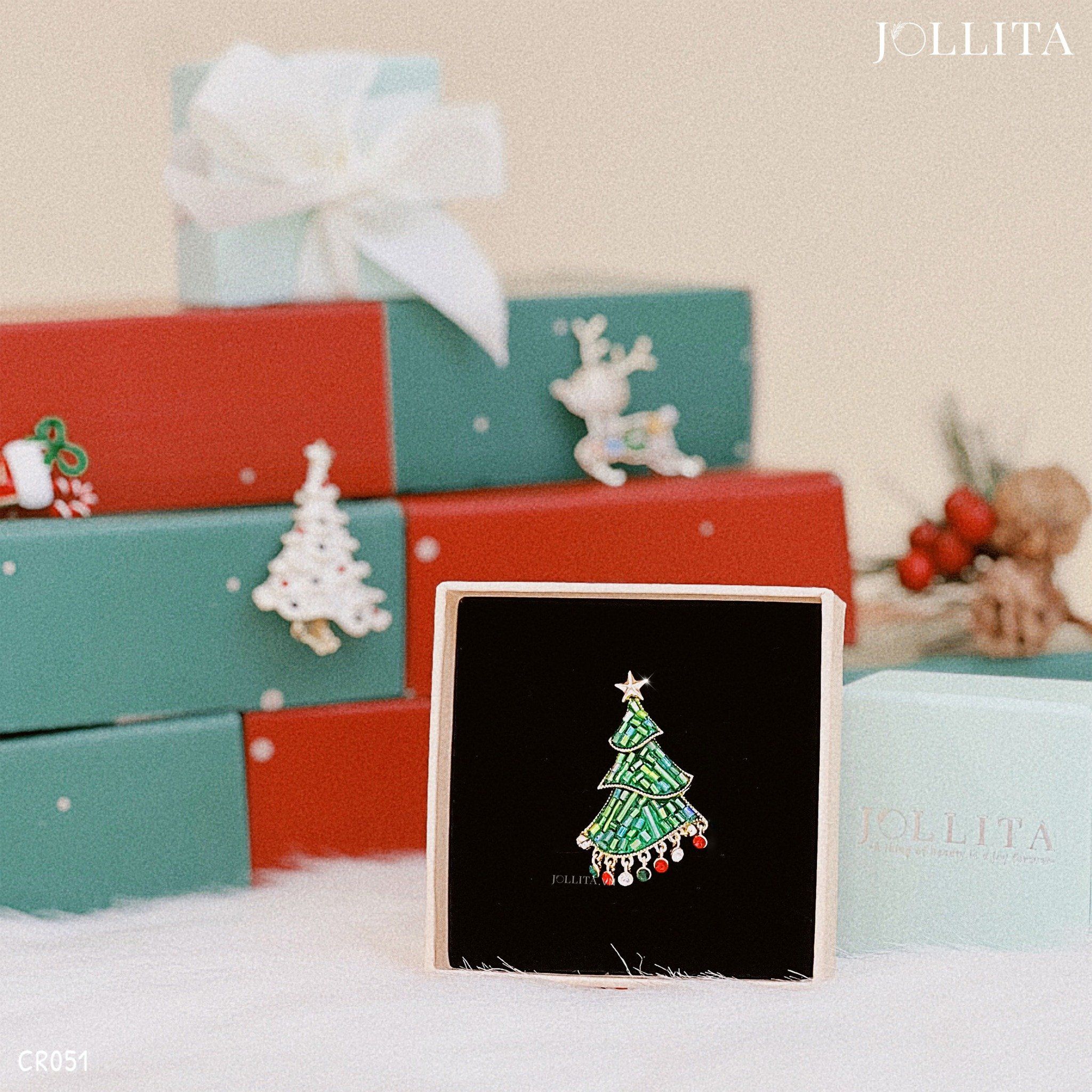 Ghim cài cây thông Noel sắc màu cá tính