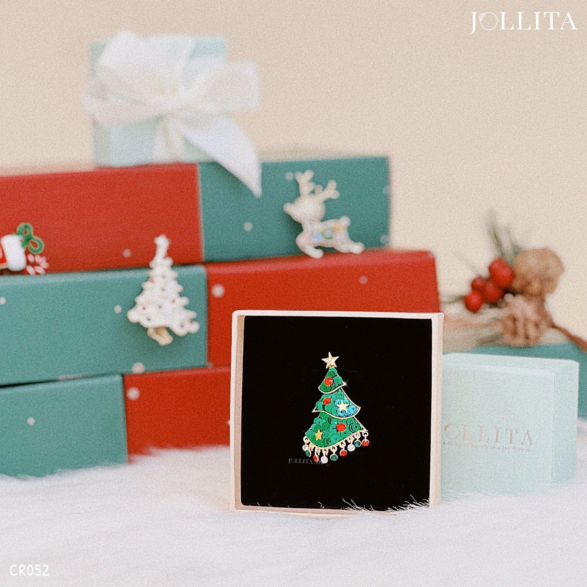 Ghim cài cây thông Noel sắc màu cá tính
