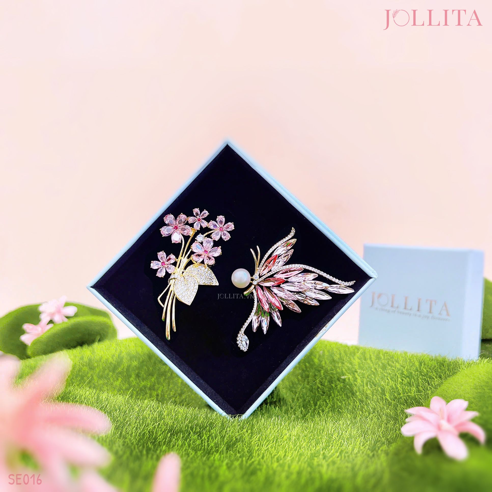 Set quà 8/3 cài áo cao cấp sang trọng 16