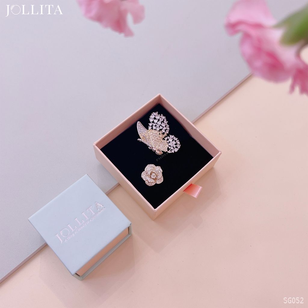 Set quà tặng 8/3 cài áo cao cấp sang trọng SG052