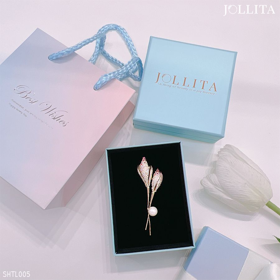 Set quà tặng cài áo Hoa Tulip