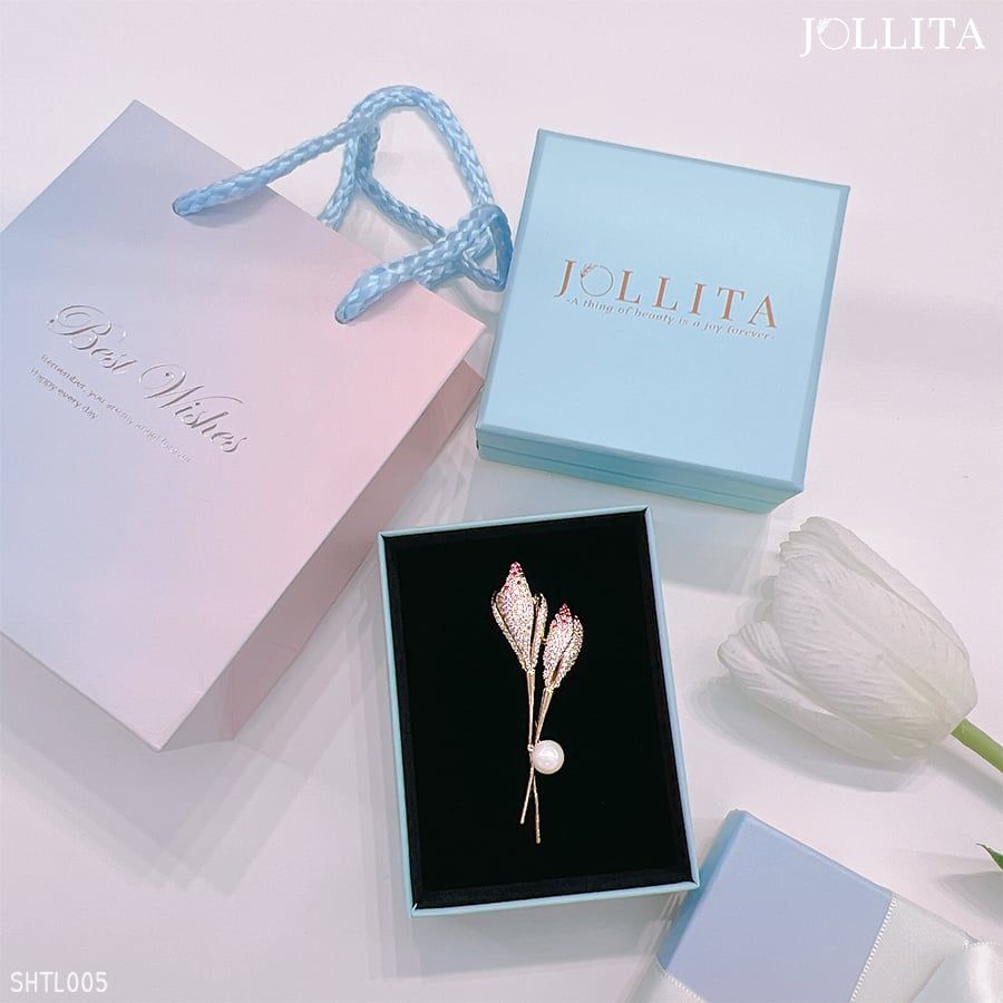 Set quà tặng cài áo Hoa Tulip