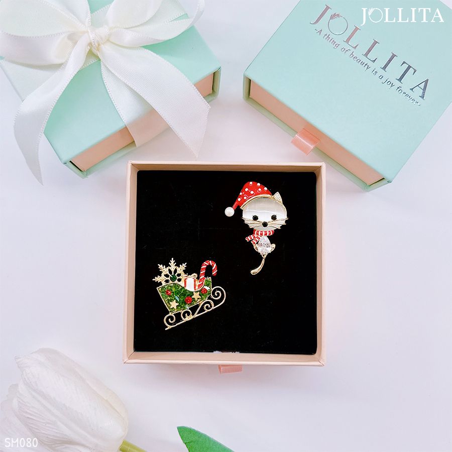 Set Cài áo Noel cao cấp sang trọng 80
