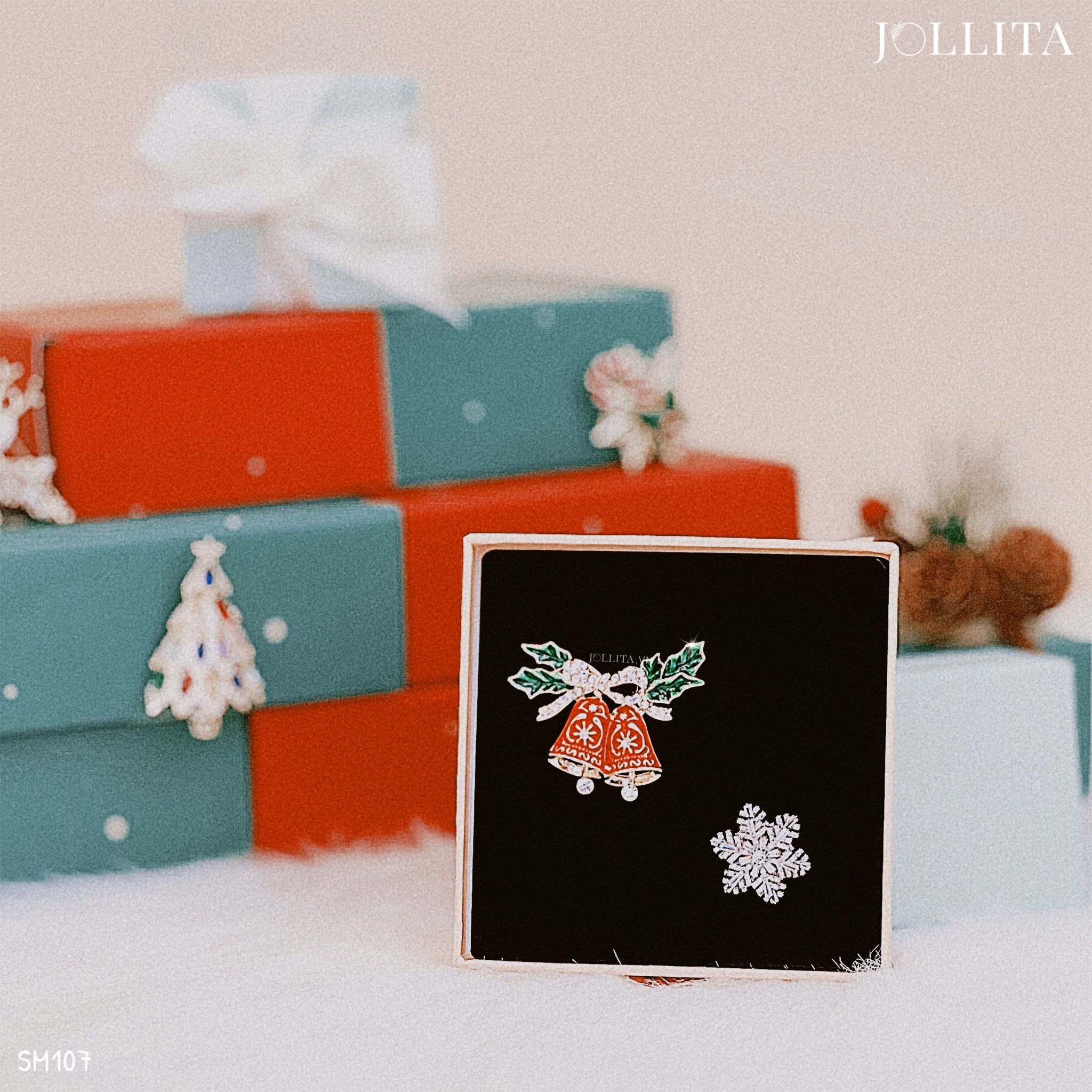 Set quà tặng Noel cài áo cao cấp sang trọng 107