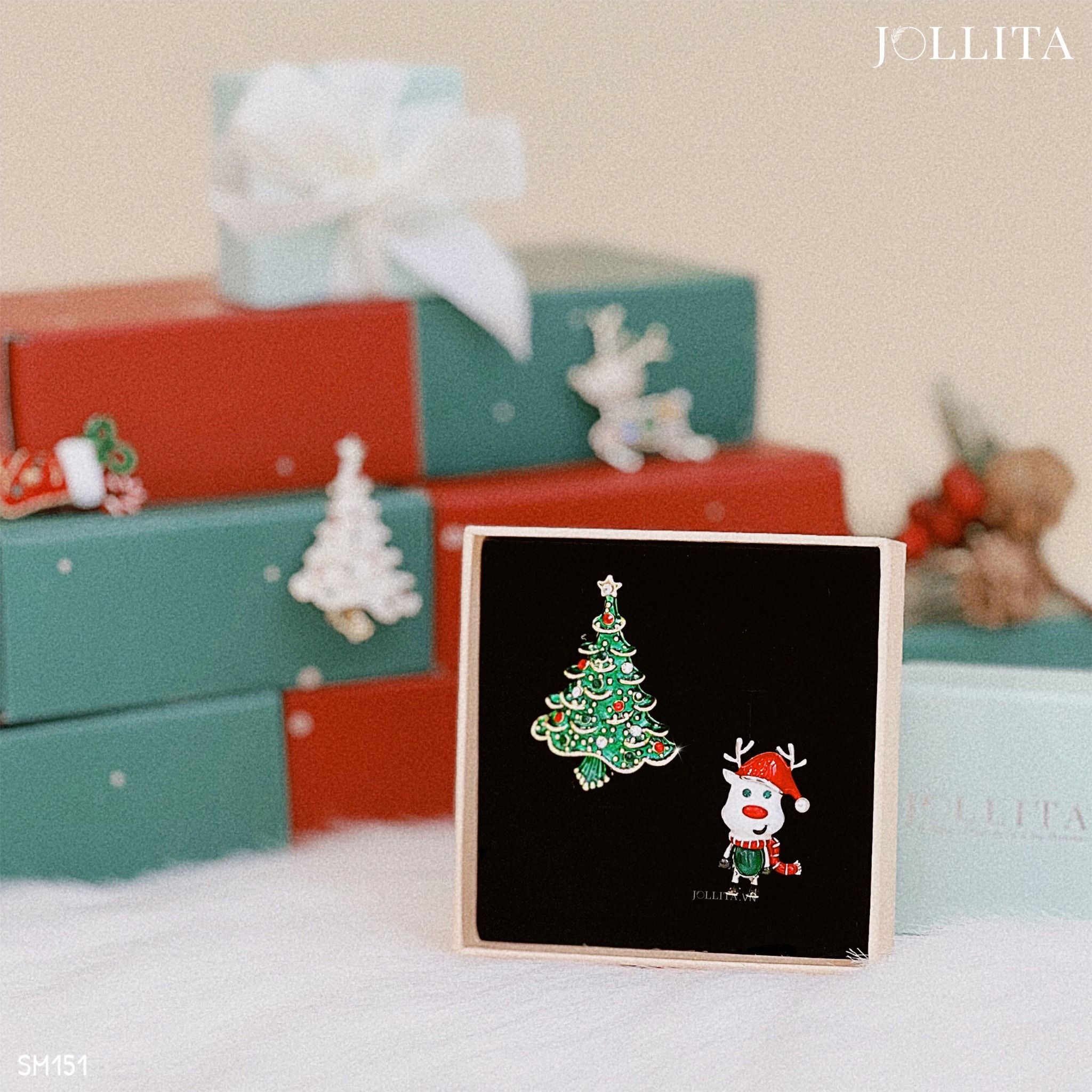 Set quà tặng Noel cài áo cao cấp sang trọng 151