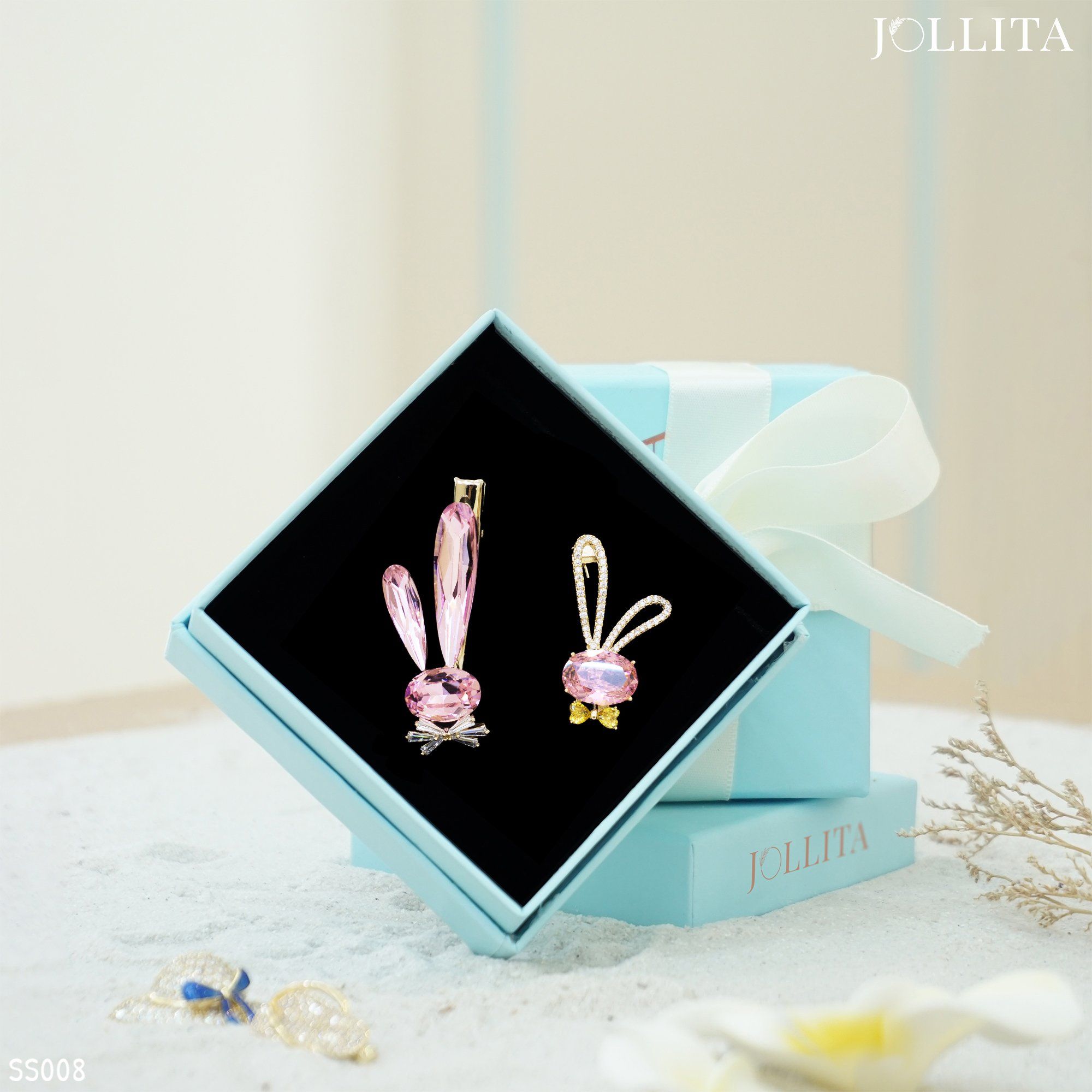 Set quà tặng 20/10 cài áo Kẹp tóc cao cấp sang trọng