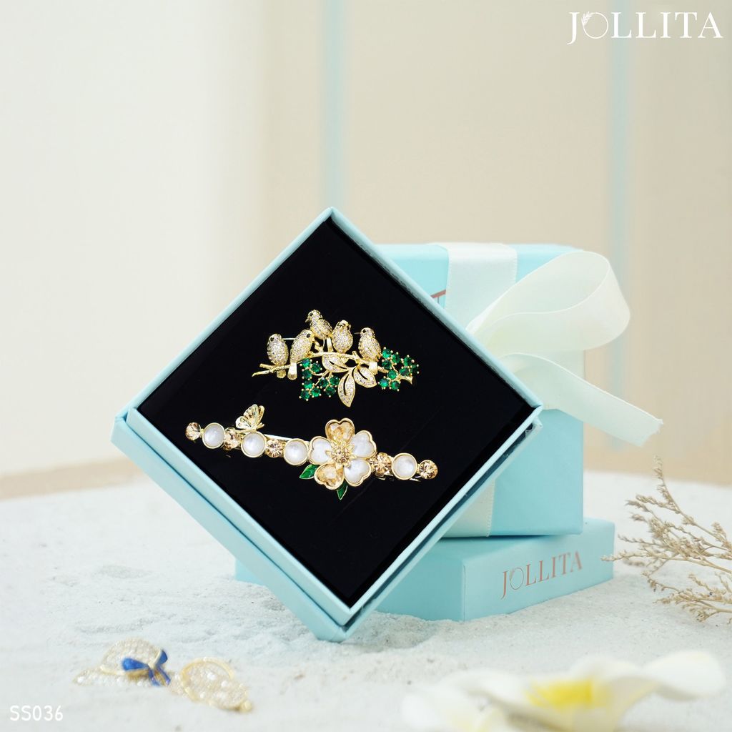 Set quà tặng 20/10 cài áo Kẹp tóc cao cấp sang trọng