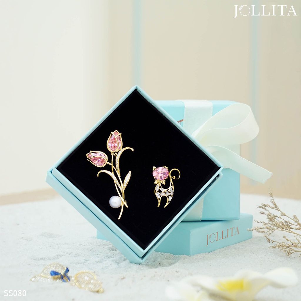 Set quà tặng 20/10 cài áo cao cấp sang trọng - 080