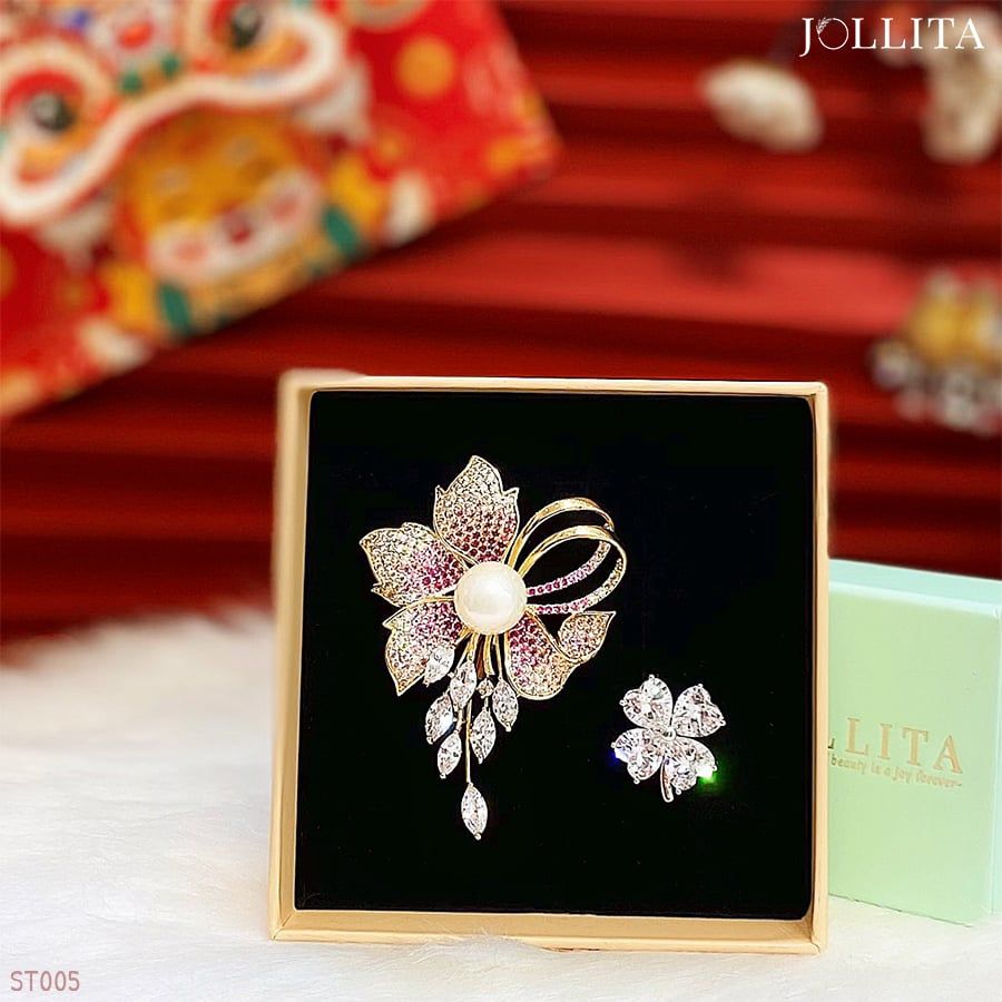 Set quà Tết 2025 trâm cài áo cao cấp sang trọng 05