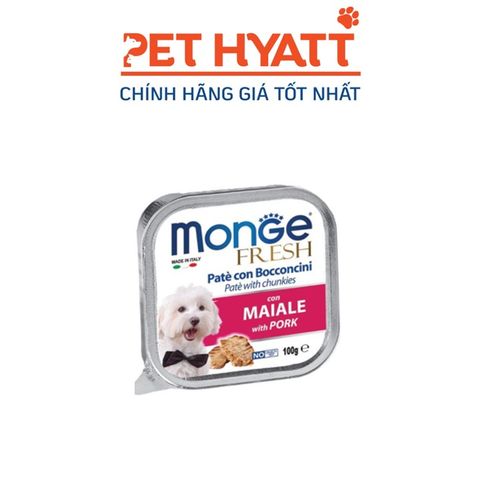  Pate Cho Chó Vị Thịt Heo MONGE Pork 