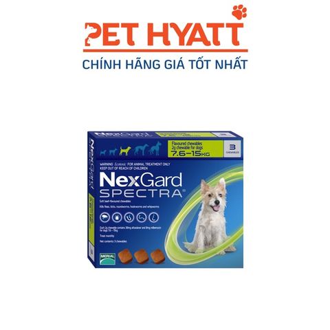  Thuốc Sổ Giun, Trị Ve & Bọ Chét Cho Chó NEXGARD SPECTRA 7.5-15KG 