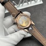 Đồng Hồ Patek Philippe Complications 5205R-010 Rep 1:1 Chế Tác Vỏ Vàng Khối 18K Mặt Đen Dây Da