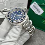 Đồng Hồ Rolex Submariner 116659SABR Rep 1:1 Chế Tác Vỏ Bạch Kim PT950 Niềng Bezel Đính Ruby Xanh Mặt Xanh Dây Kim Loại