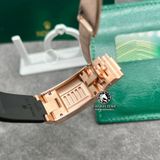 Đồng Hồ Rolex Yacht-Master 126655 Rep 1:1 Chế Tác Vỏ Vàng Khối 18K Niềng Bezel Đính Ruby Cầu Vồng Mặt Số Độ Kim Cương Thiên Nhiên Dây Cao Su