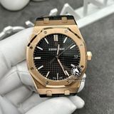 Đồng Hồ Audemars Piguet Royal Oak 15510OR.OO.D002CR.01 Rep 1:1 Chế Tác Vỏ Vàng Khối 18K Mặt Đen Dây Da