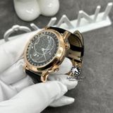 Đồng Hồ Patek Philippe Grand Complications 6104R-001 Rep 1:1 Chế Tác Vỏ Vàng Khối 18K Mặt Đen Dây Da