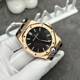 Đồng Hồ Audemars Piguet Royal Oak 15510OR.OO.D002CR.01 Rep 1:1 Chế Tác Vỏ Vàng Khối 18K Mặt Đen Dây Da